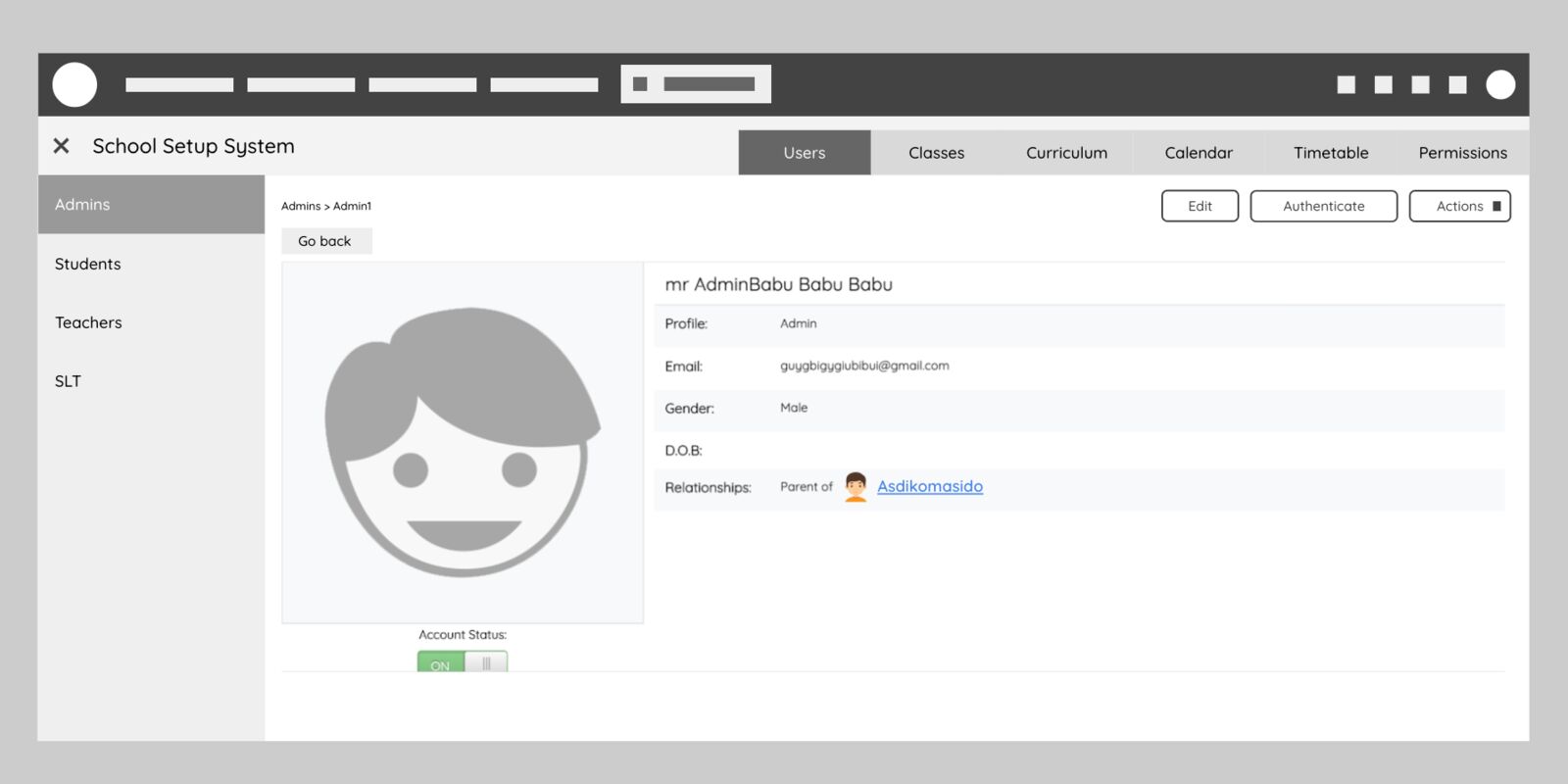 Wireframe screens tested with internal teams
